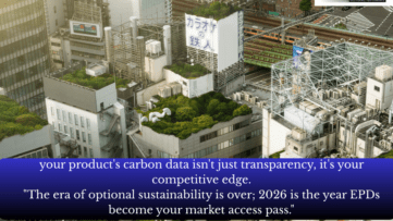 Infographic showing the breakdown of embodied carbon versus operational carbon in a building lifecycle.