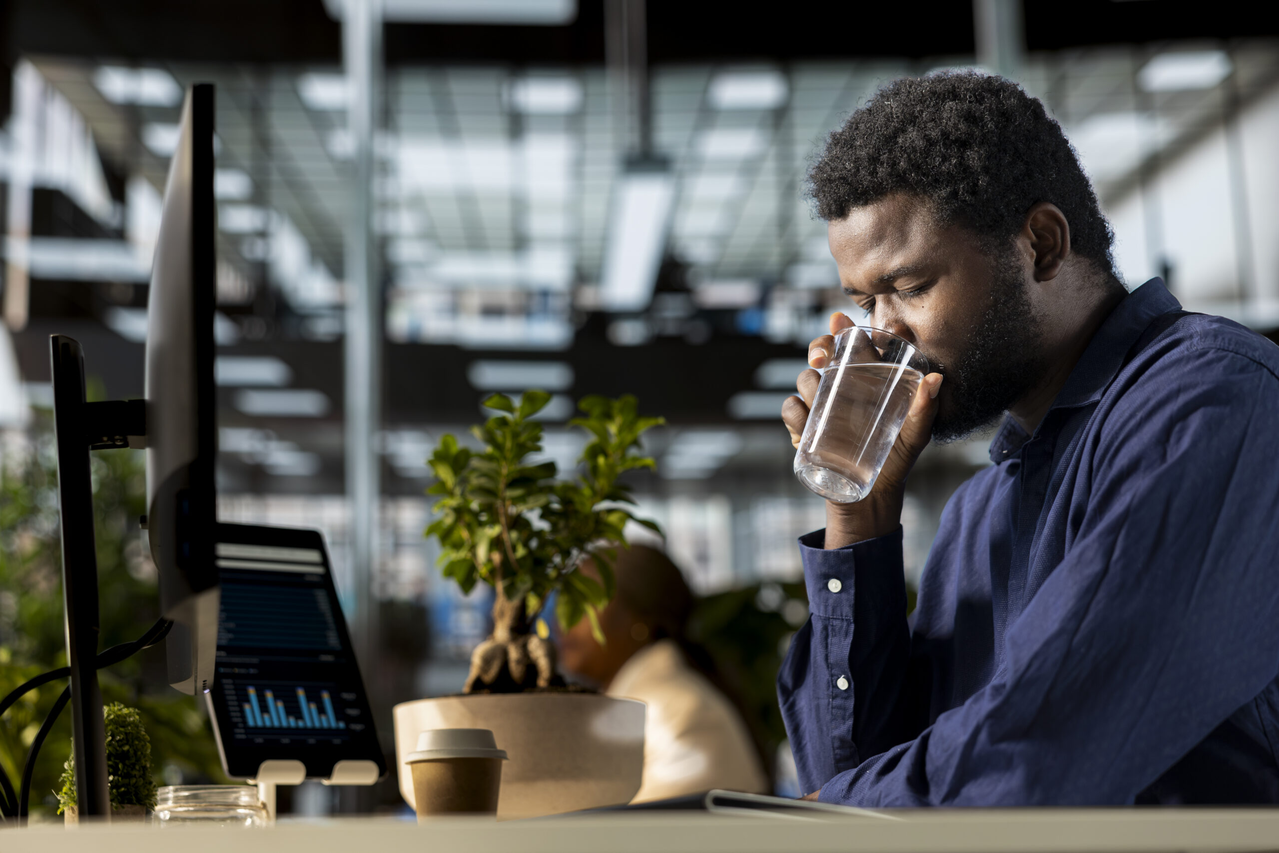Laboratory technician performing water quality analysis to test for contaminants and ensure safe drinking water standards.